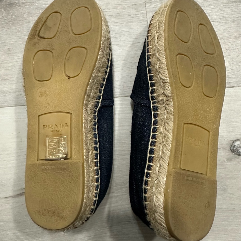 Prada dark denim espadrilles size 36 or 6 - Picture 5 of 8